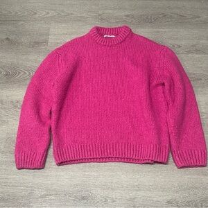 Pink Zara Chunky Knit Sweater